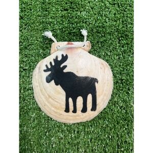 Seashell Moose Ornament‎ Nautical Coastal Christmas Decoration Holiday